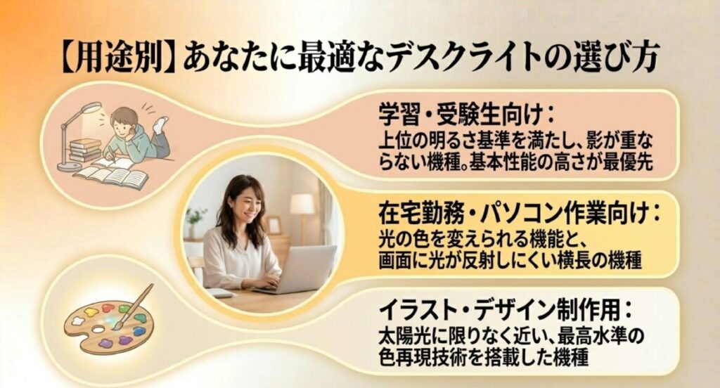 受験生、在宅ワーカー、クリエイターなど、用途に合わせたおすすめの性能まとめ。
